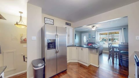 Fridge area with more counter space