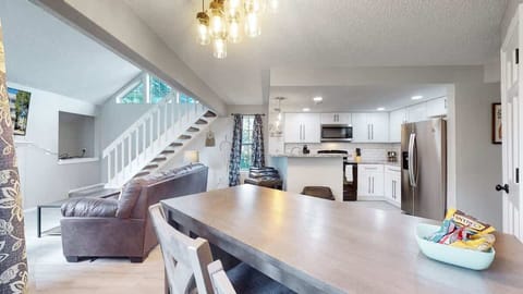 Enjoy the flow of this open-concept living and dining area.