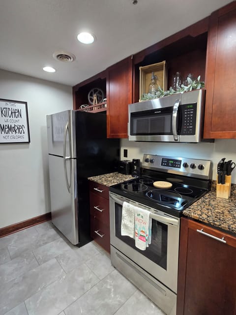 Prepare your favorite meals in our fully stocked kitchen.