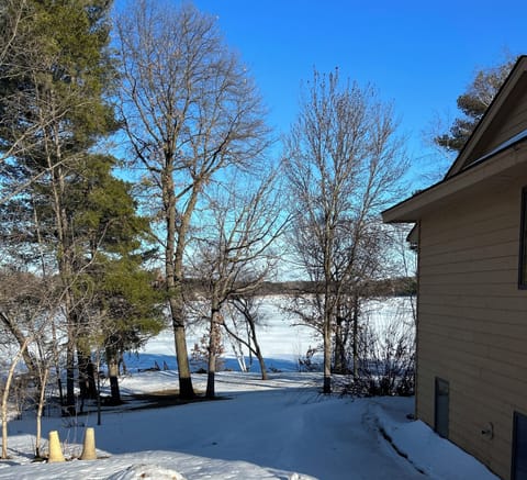 Peaceful winter mornings on private Keewahtin Lake 