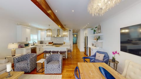 Open Living Room, Kitchen and Dining