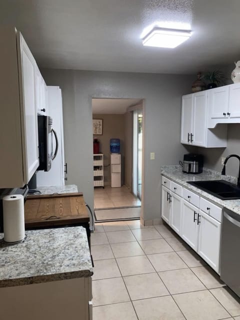 Fully stocked kitchen