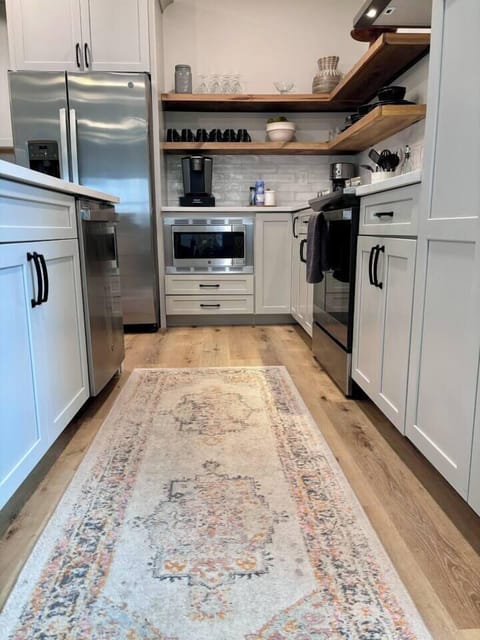 We provide dishwasher pods, dish soap, paper towels, in addition to some spices!