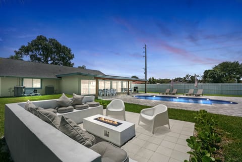 Sitting by the fire pit is a cozy and intimate experience that evokes comfort!