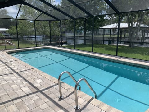 Private screened in pool 