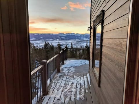 View from the dining table/kitchen