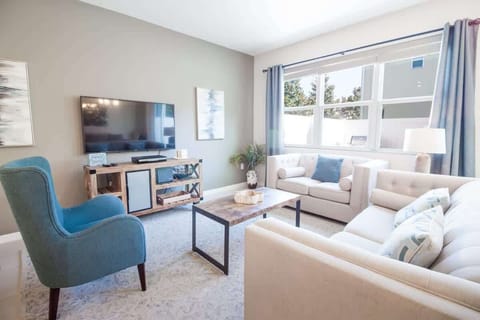 Beautiful living space with direct access to the back patio.