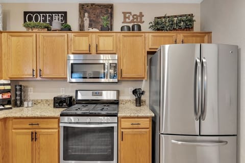 Kitchen with a modern appliances