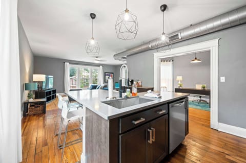 Modern, open-concept living