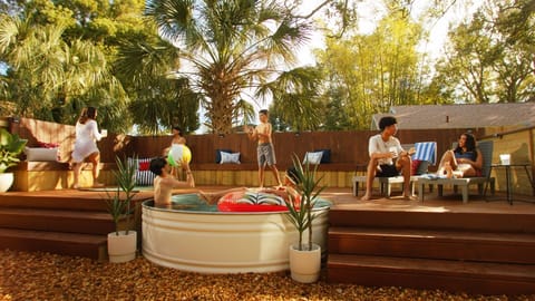 Deck and pool