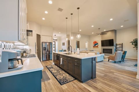 Large open-concept kitchen