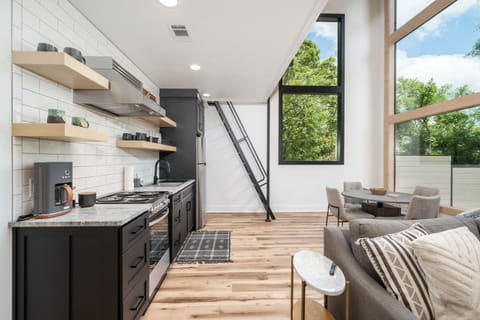 Loft is above kitchen