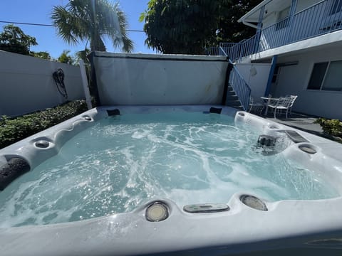 Awesome Hot Tub for our guests only!! Enjoy!