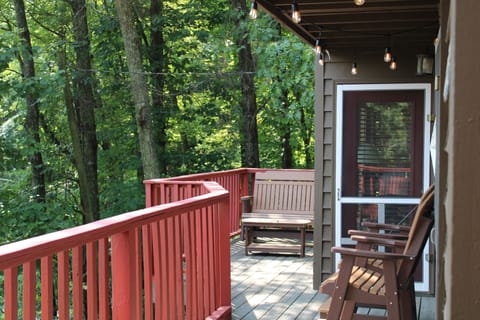 Main Deck with a View of the Mountains