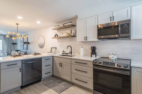 Open concept means that the fun doesn't have to stop for meal prep