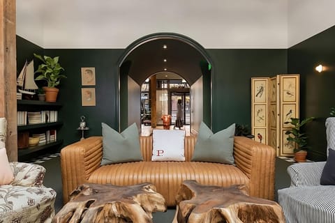 Unwind in a design-rich lounge made for lingering conversations.