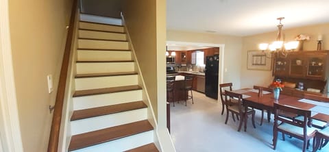 All sleeping areas are on 2nd floor and require climbing one flight of stairs.