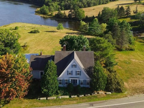 Aerial view of the home.