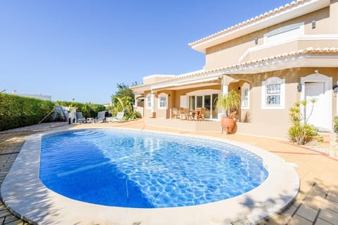 outdoor pool area