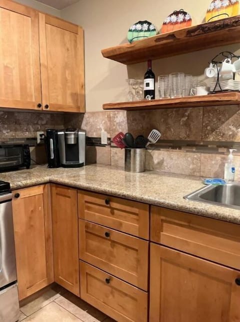 Toaster Oven, Keurig with pods to start.