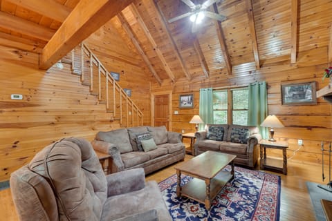 Gatlinburg Vacation Rental | 2BR | 2BA | 1,500 Sq Ft | Stairs Required to Access