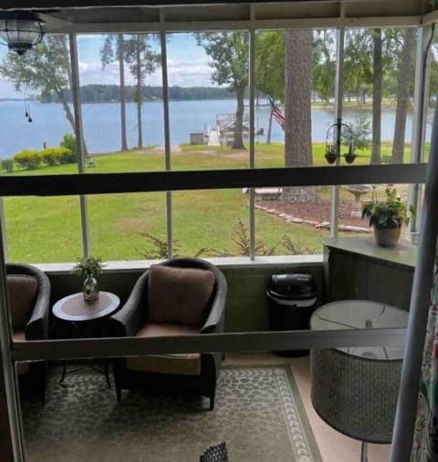 Check out the view from inside the cottage…