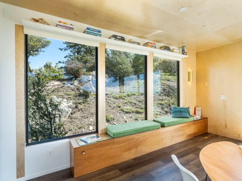 storage benches + end tables, lightweight ladder for selecting books