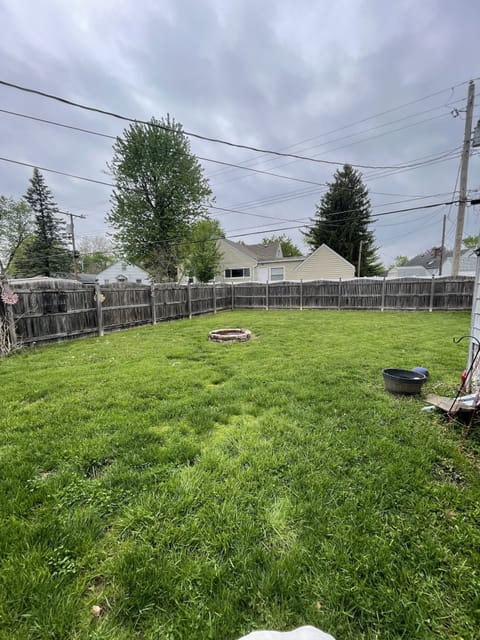 Fenced in backyard!