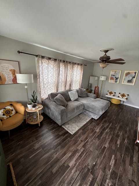 Living room with large sectional - can sleep 2!