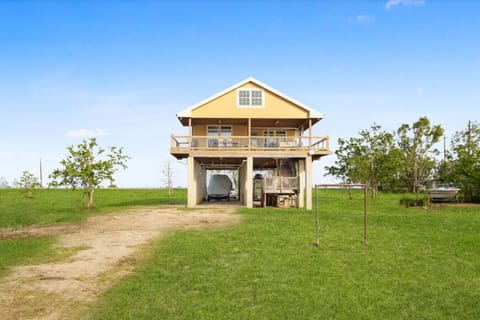 Lots of outdoor space with deck views and private boat parking!