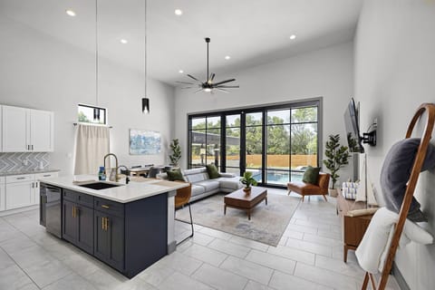 Living room + kitchen