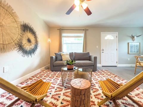 Serenity awaits in our living room sanctuary, where the sofa cradles you in comfort and tranquility.