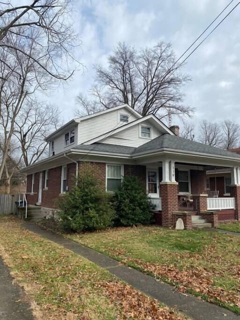 Entrance on the left side of the house