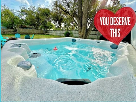 Our hot tub is always available and always clean