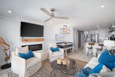 Living Room with Flat Screen TV