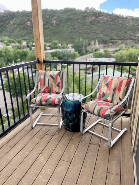 comfy seating on the viewing deck