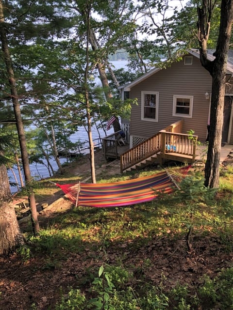 Camp overlooking the lake