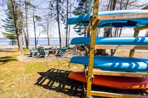 From flames to waves, our fire pit with sail boards nearby offers the ultimate seaside escape.