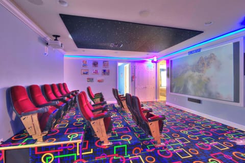 Experience cinematic magic in your private home theater with plush seating and immersive lighting. Perfect for family movie nights or gaming marathons.
