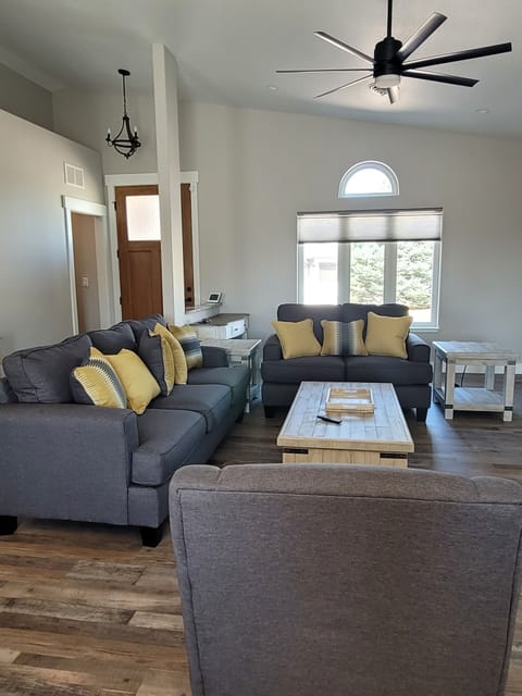 living room with pullout queen bed