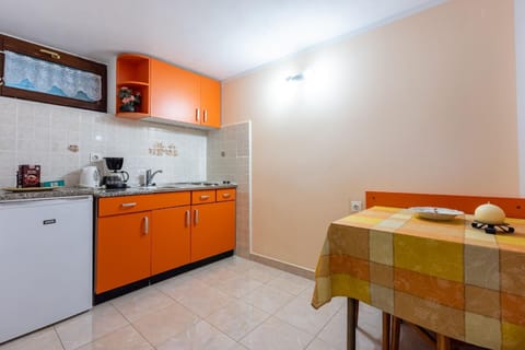 Kitchen area. Small kitchen with dining area