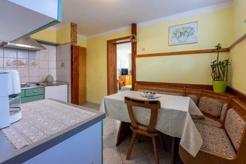 Kitchen area. Small kitchen with dining area