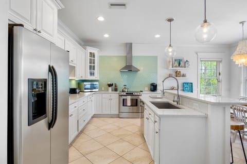 Modern kitchen with all appliances