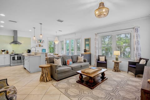 Open living room for family time