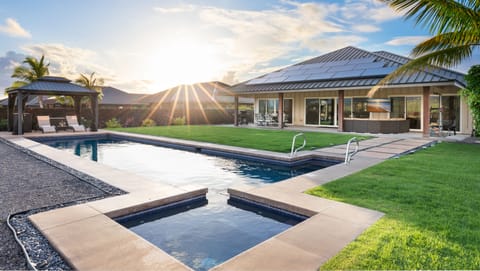 Welcome to 'Adventure Awaits' Villa. Four bedroom home with private backyard, pool and spa close to beaches.