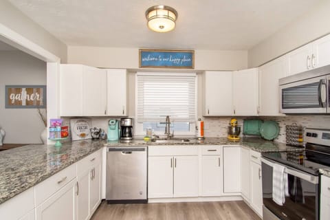 Modern finishes and ample counter space add both style and functionality.