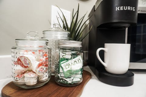 Coffee bar in the kitchen 