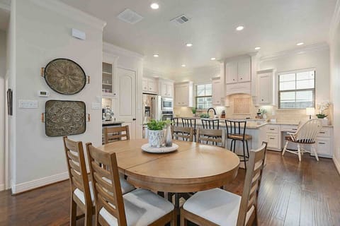 Open concept kitchen and dining make for a seamless flow throughout the second floor.