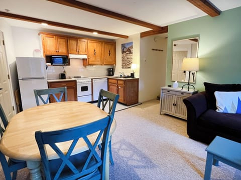 Dining area and kitchen