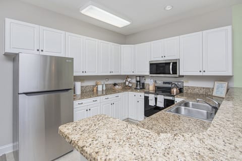 Fully stocked kitchen